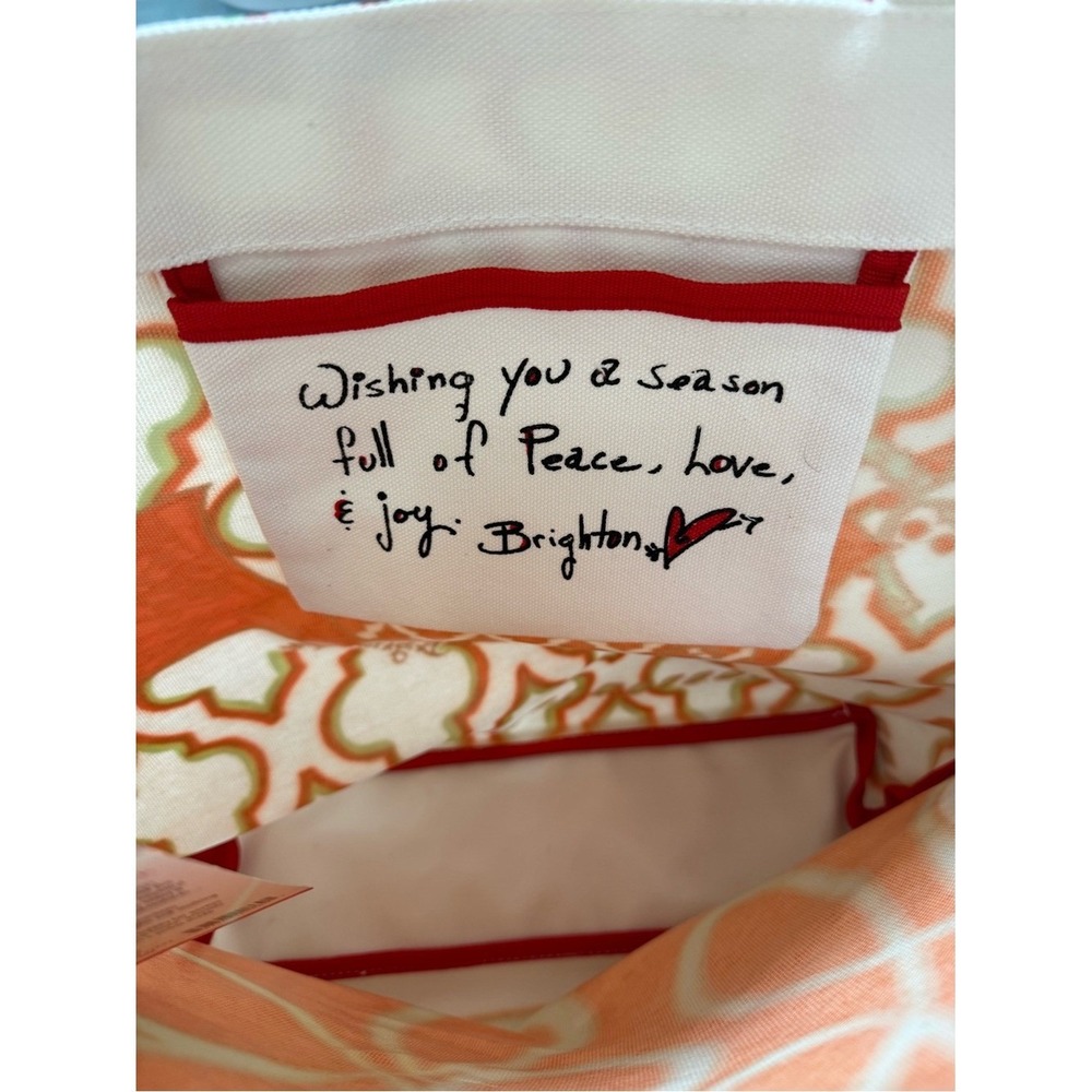 Brighton Love & Joy Canvas Holiday Tote | NWT - Picture 4 of 8